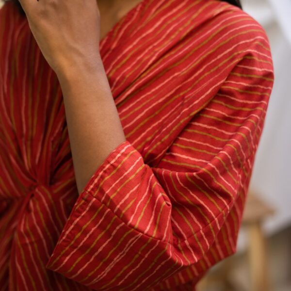 Aarna – Brick Red Butterfly Top - Image 4