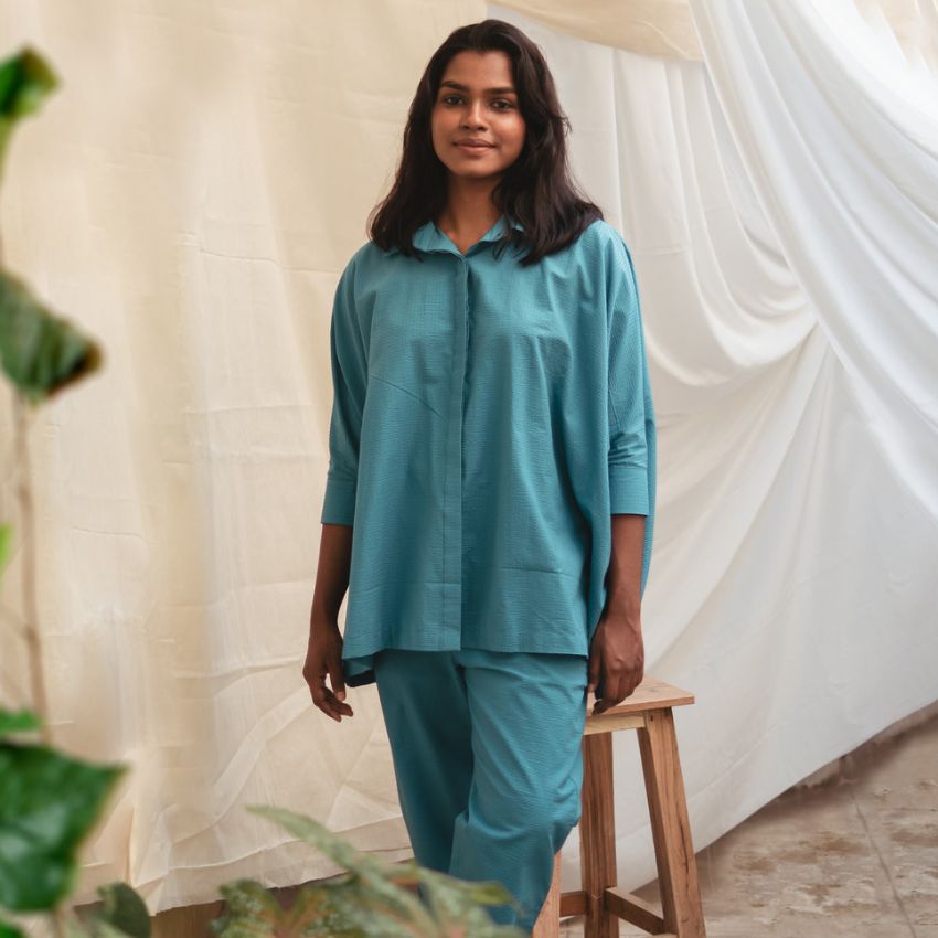 Falak blue co-ord set