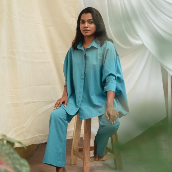 Falak blue co-ord set - Image 2