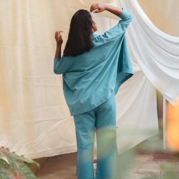 Falak blue co-ord set - Image 3