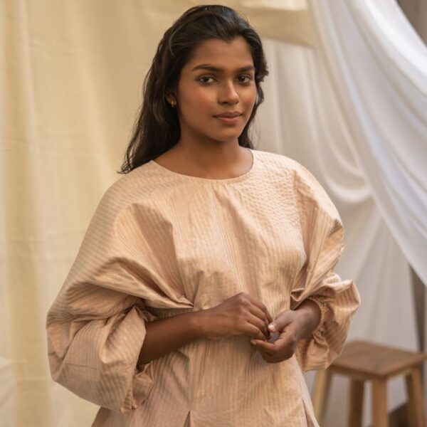 Ojasvi Beige and Rose Gold Co-ord Set - Image 5