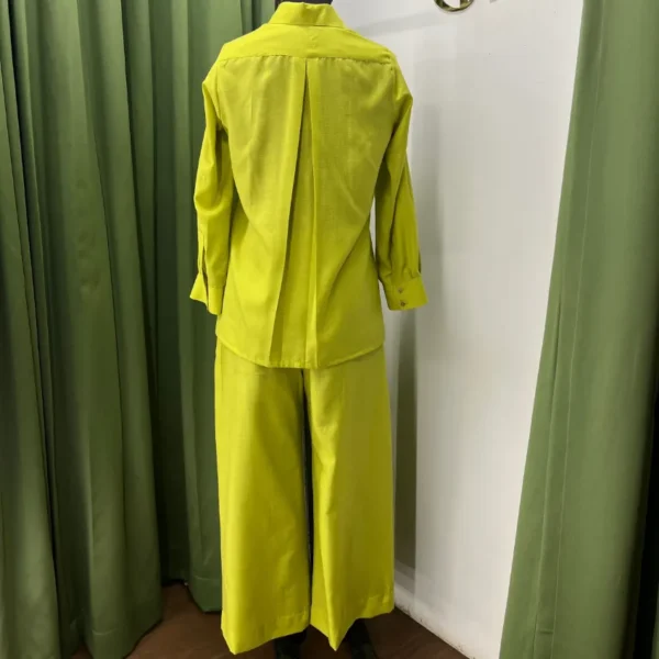 Arghya – Lime Yellow Co-ord Set - Image 2