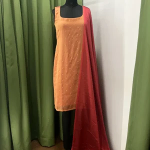 Kandota Kurta and Dupatta - Peach