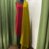 Kandota Kurta and Dupatta - Red - Image 2