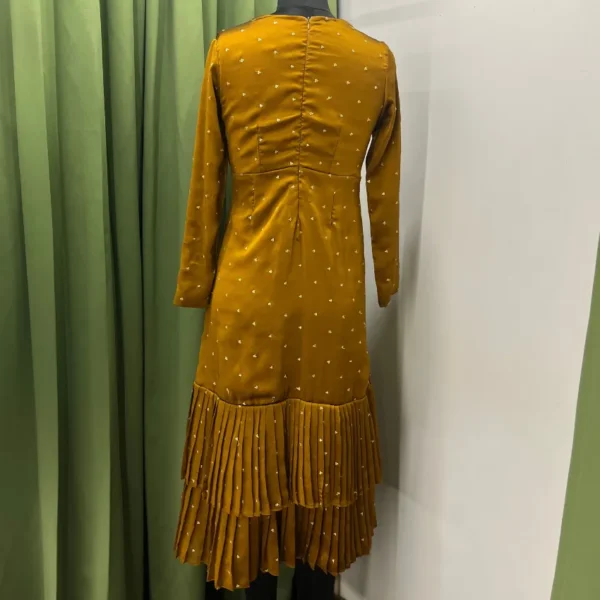 Rasala - Mustard Pleated Dress - Image 3