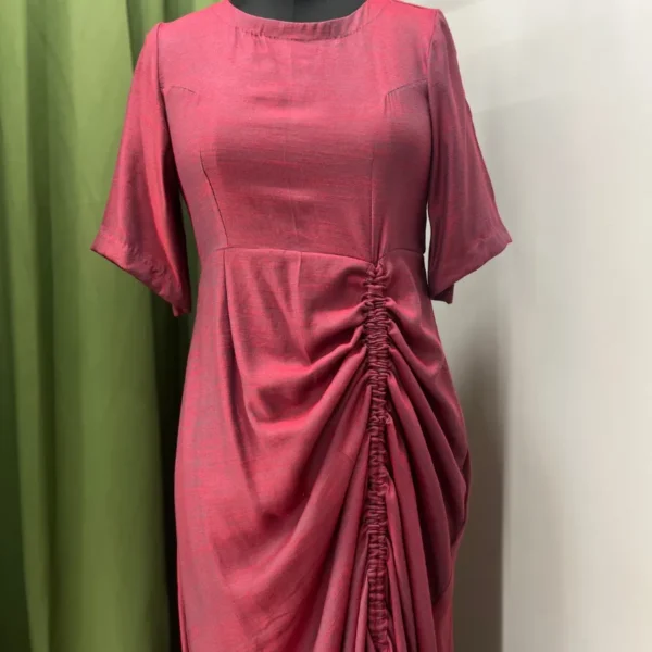 Tanvi - Magenta Casual Dress - Image 3