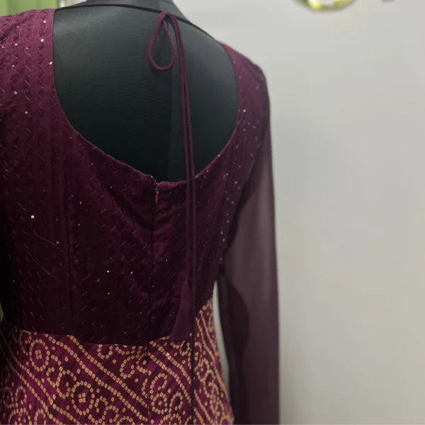 Tudi - Bandhani Printed Anarkali - Image 3
